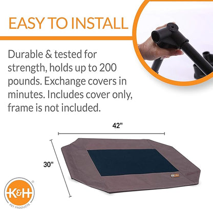 K&H Pet Products Elevated Cooling Outdoor Dog Bed 42 X 30 Inches