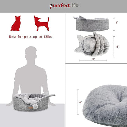 Oval Pet Beds for Cats and Small Dogs