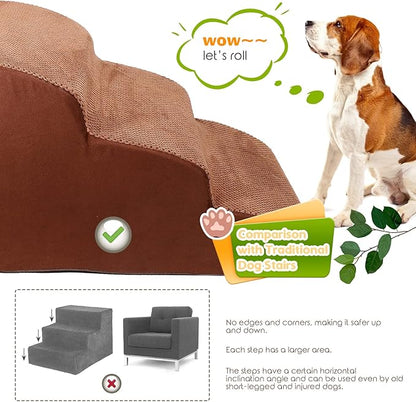 Foam Dog Stairs/Steps 3 Tiers 15.7" H