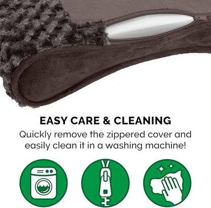 Furhaven Memory Foam Dog Bed for Medium/Small Dogs w/ Removable Washable Cover 23 lbs