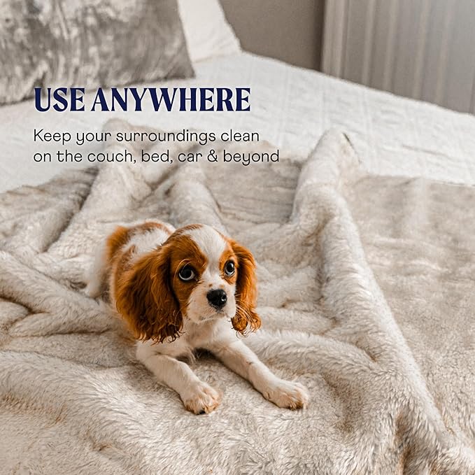 PupProtector Waterproof Throw Blanket for Dogs and Cats (60" L 50" W)