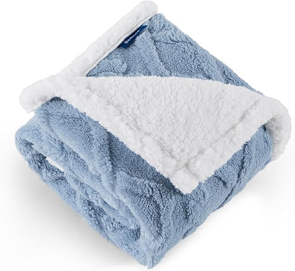 Bedsure Waterproof Dog Blankets for Small Dogs 25"x35", Light