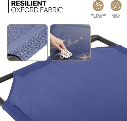 MoNiBloom Elevated Dog Bed Cooling Raised Ped Bed Portable Dog Cot for Camping or Beach 42 Inches