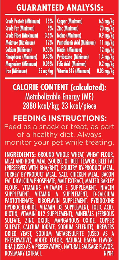 Milk-Bone Flavor Snacks Dog Treats, Small Biscuits, 60 Ounce (Pack of 3) Crunchy Texture Helps Reduce Tartar