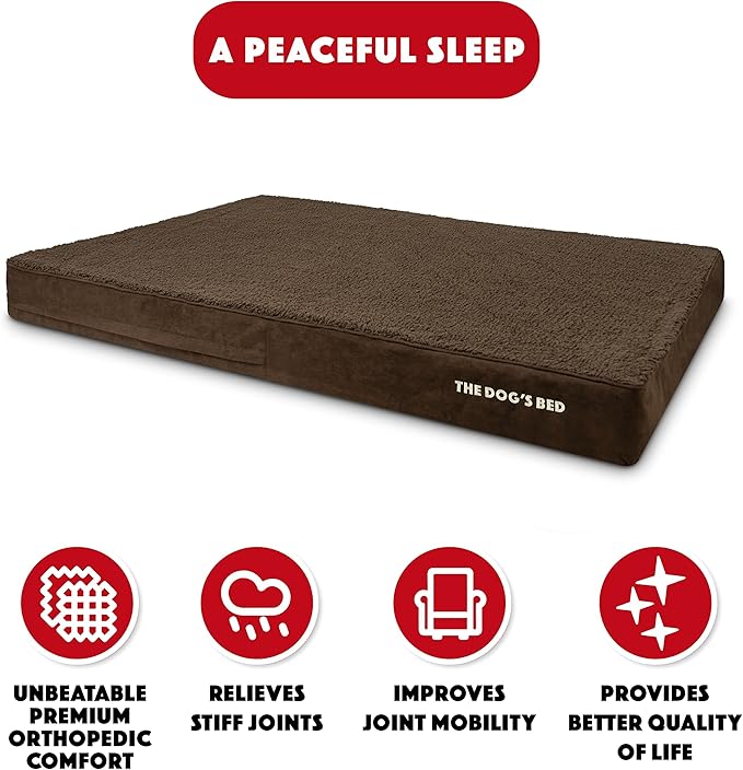 The Dog’s Bed Orthopedic Memory Foam Jumbo Dog Bed 64x44, Pain