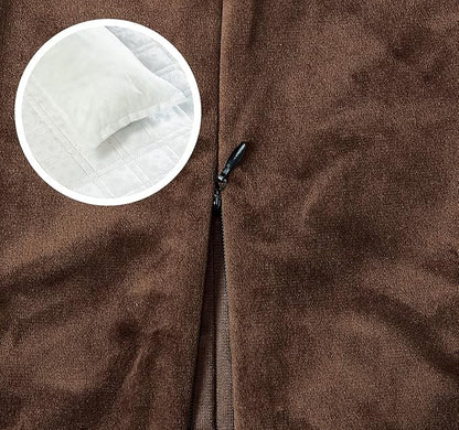 Brilliant Sunshine Premium Chocolate Silky Velvet Pet Sofa Bed