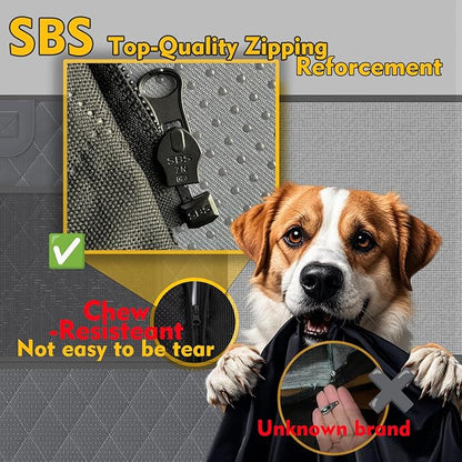 Car Dog Seat Cover Hard Bottom 500lbs Dog 1050D Heavy