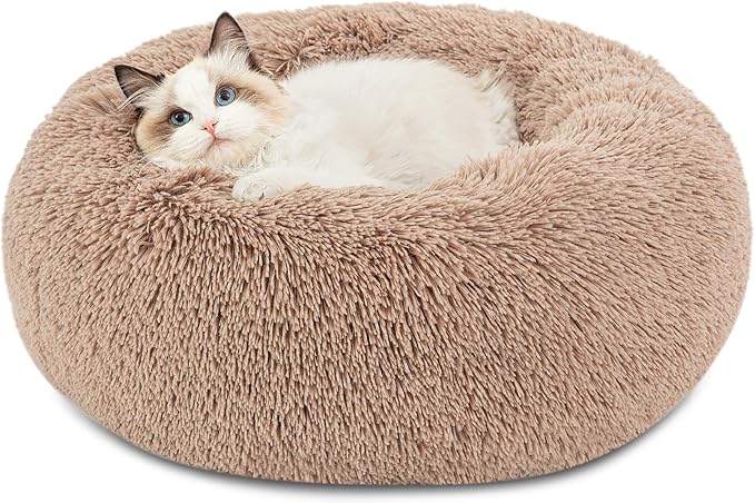 Bedsure Calming Cat Beds for Indoor Cats 20 inches, 15 lbs