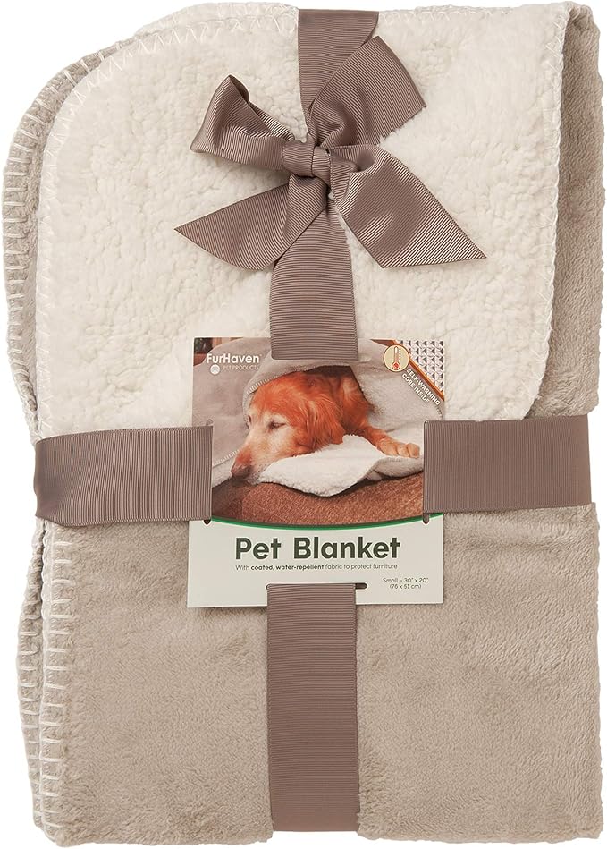 Furhaven Waterproof & Self-Warming Throw Blanket for Dogs & Indoor Cats
