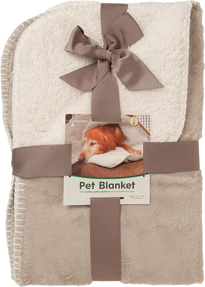 Furhaven Waterproof & Self-Warming Throw Blanket for Dogs & Indoor Cats