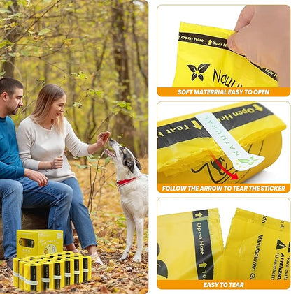 Compostable Dog Poop Bags Bags-270 Count 18 Rolls,