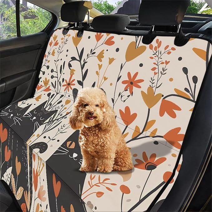 AFPANQZ Floral Cat Car Dog Cat Seat Cover
