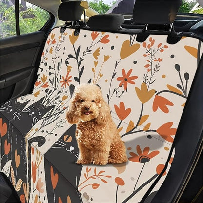 AFPANQZ Floral Cat Car Dog Cat Seat Cover