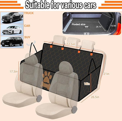 VTSGN Back Seat Extender for Dogs 330lb, Waterproof 600D Heavy
