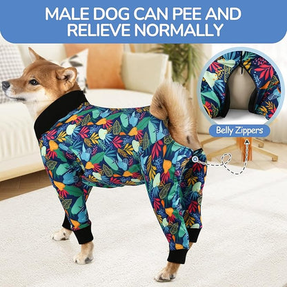 Dog Onesie After Surgery Recovery Suit Shed Defender Dog Suit for Small Miedium Large Female Male Neuter Dogs XXL