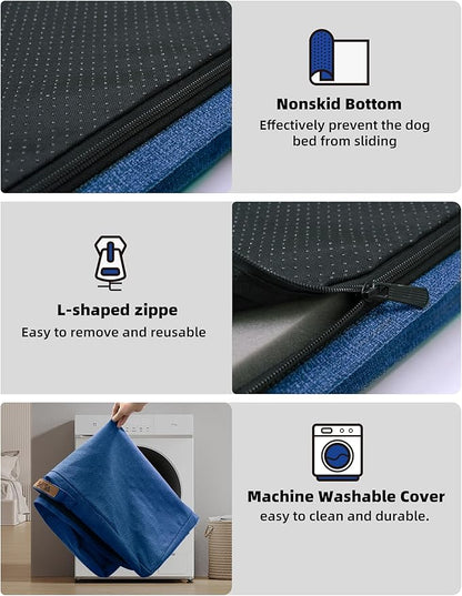 Sytopia Orthopedic Extra Large Dog Beds with Detachable Blanket