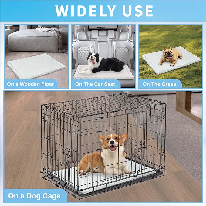 Breathable Dog Cooling Pad Kennels(35" Lx22 Wx1.5 T)