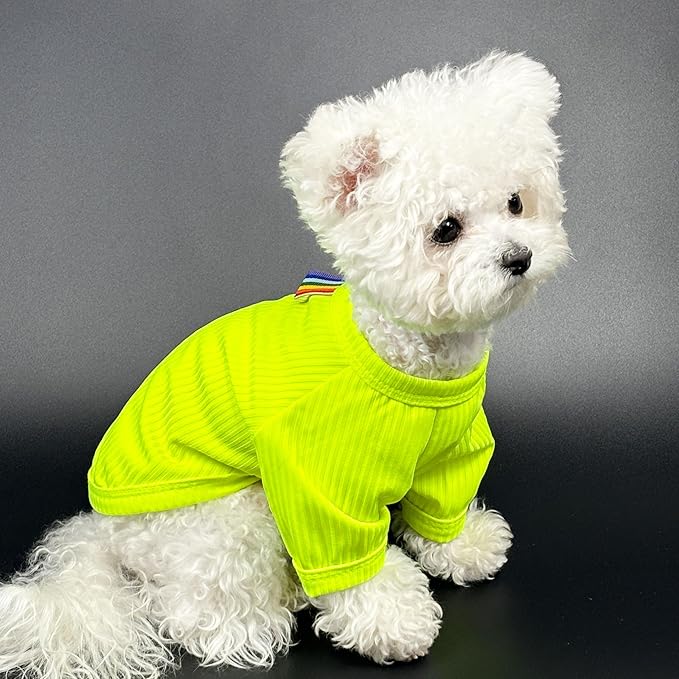 3 Pcs Dog Cooling Shirt Ice Silk Breathable Lightweight Dog Clothes T-Shirts for Small Dogs Purple