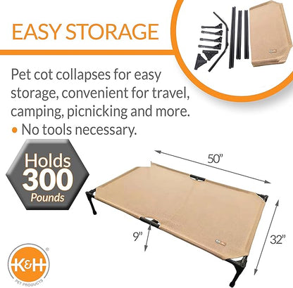 K&H Pet Products Elevated Outdoor Dog Cot Bed