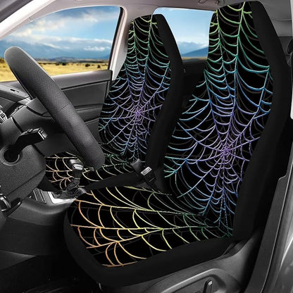 Cobweb Vehicle Seat Covers Set Bucket Seat Covers 4pcs Auto