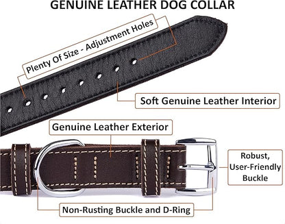 Soft Leather Dog Collar