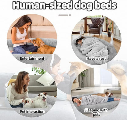 Elevon Human Dog Bed for Adults 71"x47"x12" Large