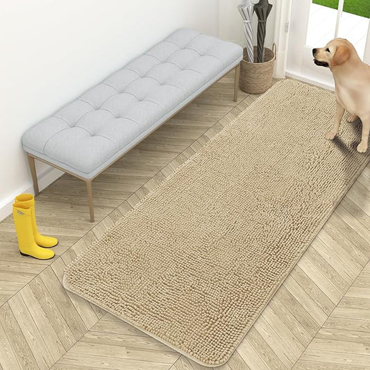 OLANLY Dog Door Mat for Muddy Paws 59x24