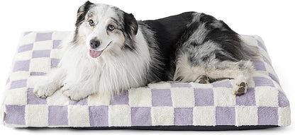 Lesure XLarge Dog Bed-Thick Shredded Chopped Foam Pet Bed Bottom(41'x28', Purple)