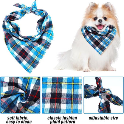 Christmas Dog Bandanas 6 Pieces Style,22 Inch)