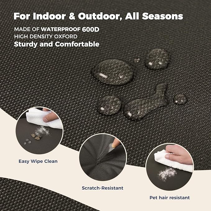 Miguel Outdoor Waterproof Cat Bed with Side 25 inches