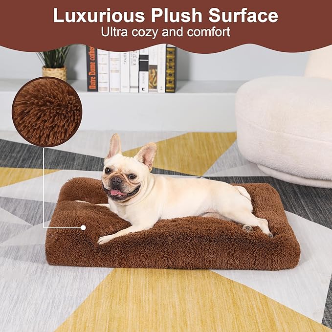 Plush Dog Crate Bed 29"x21")