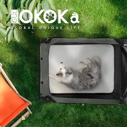 Soft Collapsible Dog Crate for Large Dogs 30 Inch 30x21x21 Inches