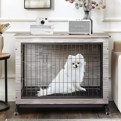 NicBex Dog Crate Furniture 23.6" L 25lb, Dog