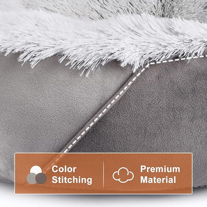 JOEJOY Small Dog Bed & Cat Bed (20", Grey)