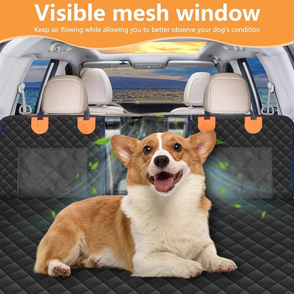 Hard Bottom Dog Car Seat Cover for Back Seat
