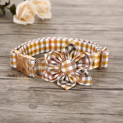 Elegant little tail Flower Dog Collar for Female or Male Dogs