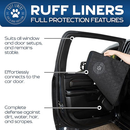 Medium Dog Back Seat Extender for Dogs and Door Protection for Cars