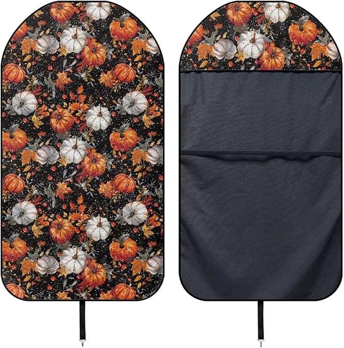 Yewattles Anti Slip Retro Thanksgiving Pumpkins Car Seat