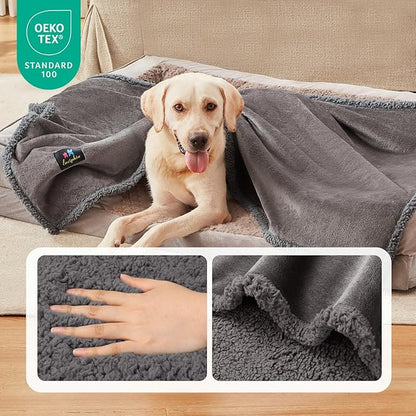 Luciphia Waterproof Blanket for Large Dogs Liquid Proof Medium（57" x 40"）