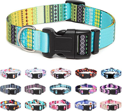 Adjustable Dog Collar with Patterns