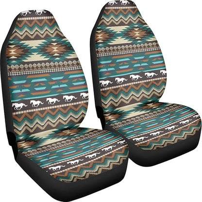 UNICEU Tribal Horse Car Seat Cover Western High