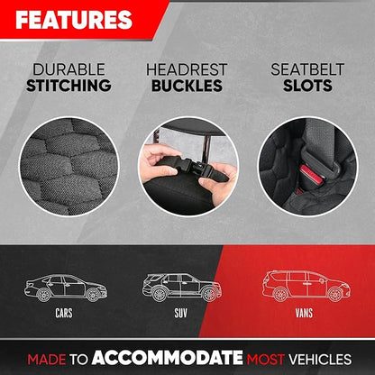 Motor Trend Bench Seat Pet Cover for Dogs