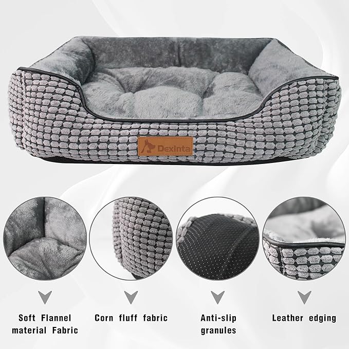 Dog Bed for Small Dogs Cat，20×19x6, Gray