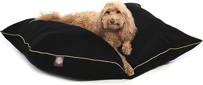 Majestic Pet Rectangle Medium Dog Bed Washable – Non Slip Comfy Pet Bed – Dog Crate Bed Super Value Pillow Dog Bed – Dog Kennel Bed for Sleeping 35 x 28 Inch