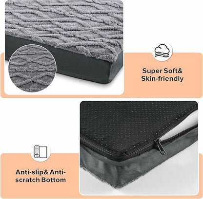 JOEJOY Orthopedic Dog Bed for Medium Dogs 30x20 Inch