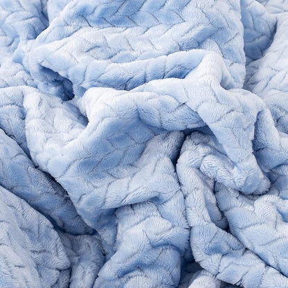 Fuzzy Blanket or Fluffy Blanket for Baby Girl or boy (32" x 40", MD-Sky