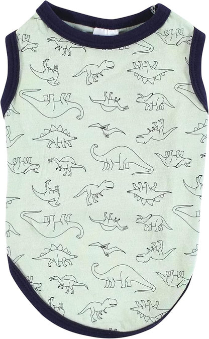 Luvable Friends Dog Pet Dog and Cats Cotton T-Shirts 2pk