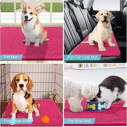 OLANLY Dog Door Mat for Muddy Paws 24x16