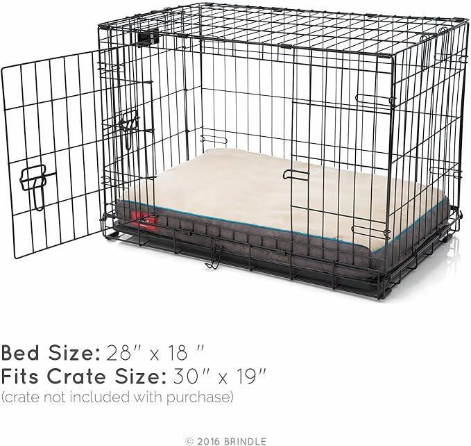 BRINDLE Khaki Shredded Memory Foam Pet Bed