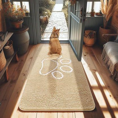 smiry Dog Door Mat for Muddy Paws (48x30 Inches,